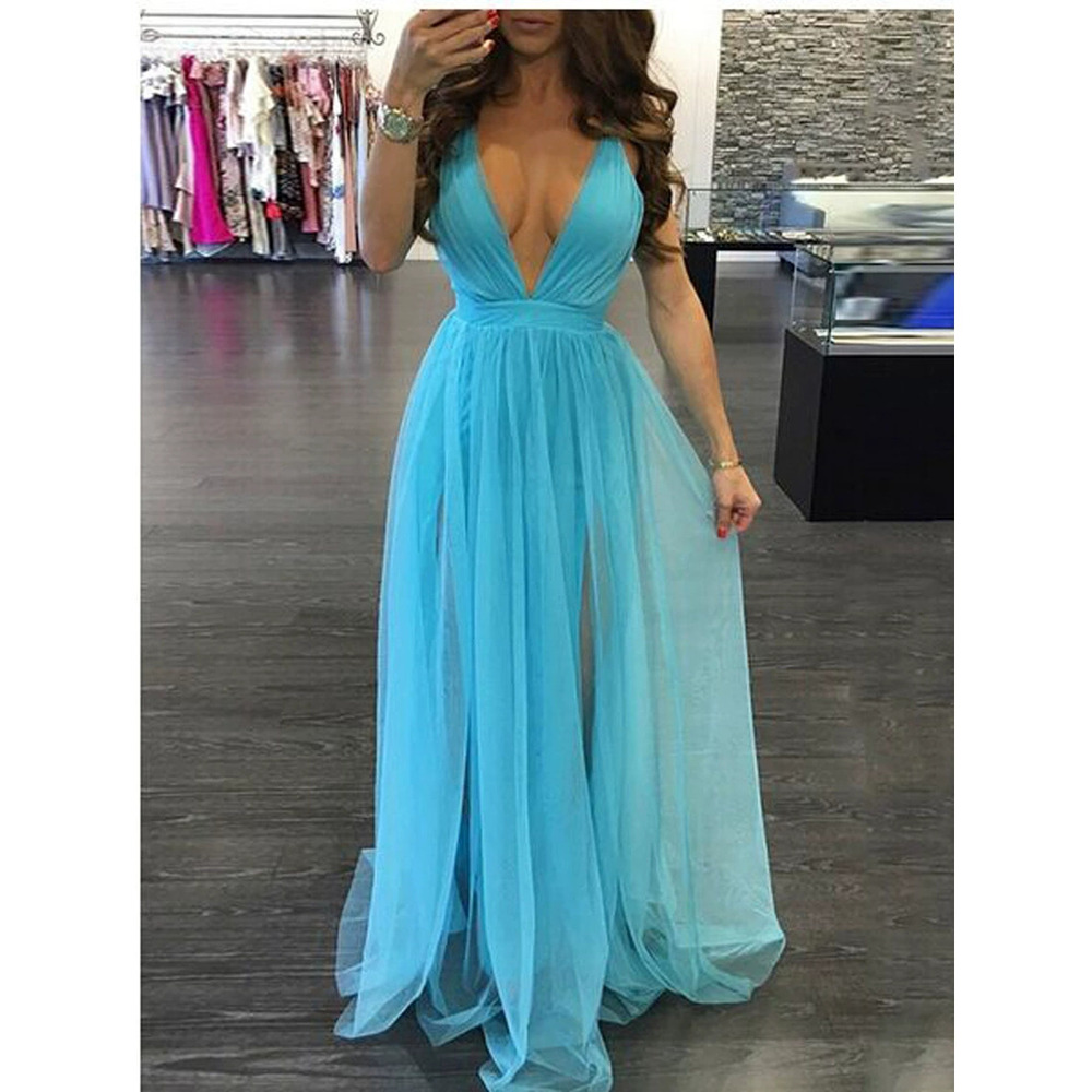 Zara Tulle Spaghetti Strap Maxi Dress